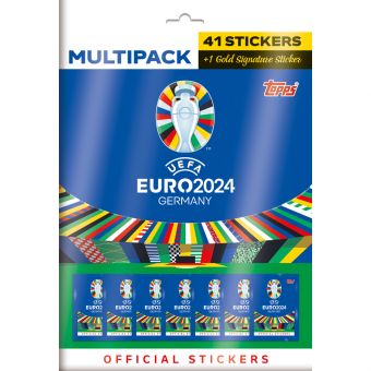 Topps EURO 2024 Sticker Multipack m/ 41 klistremerker