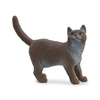 Schleich Farm World Figur - Britisk Korthåret Katt