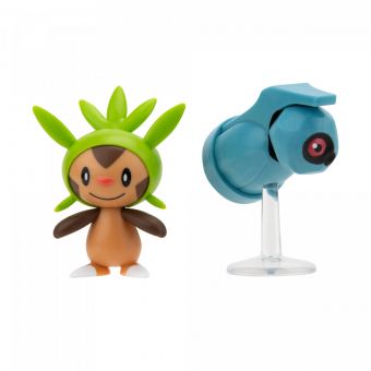 Pokémon Battle Figurer 2-pakning - Chespin og Beldum