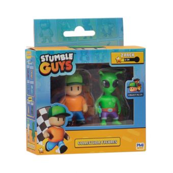 Stumble Guys Figursett 2-Pakning 5,5cm - Mr. Stumble & Green Alien