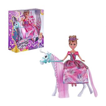Sparkle Girlz dukke - Prinsesse med hest lilla