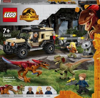 LEGO Jurassic World - Pyroraptor- og Dilophosaurus-transport 76951