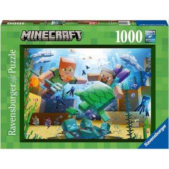 Ravensburger Puslespill 1000 Brikker - Mosaikk Minecraft