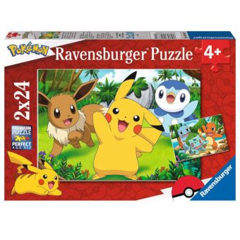 Ravensburger Puslespill 2x24 Brikker - Pokémon