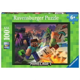 Ravensburger Puslespill 100XXL Brikker - Monster Minecraft
