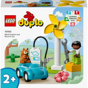 LEGO DUPLO Town - Vindmølle og elbil 10985