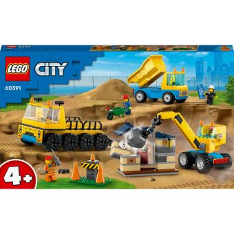 LEGO City - Anleggsmaskiner og kran med rivningskule 60391