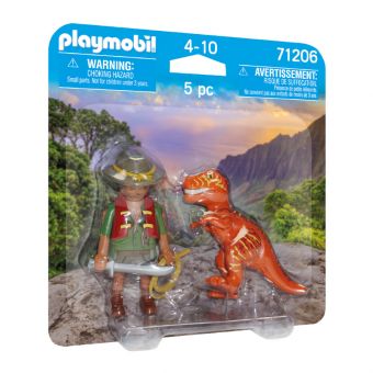 Playmobil Figur DuoPack - Eventyr med Tyrannosaurus Rex 71206