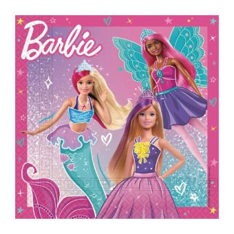 Barbie Servietter 33x33cm - 20 stk