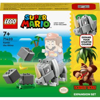 LEGO Super Mario - Neshornet Rambi – ekstrabanesett 71420