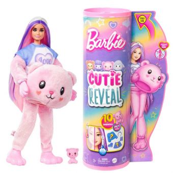 Barbie Cutie Reveal Cozy Teddy Tee Dukke - Teddybjørn