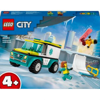 LEGO City - Ambulanse og snøbrettkjører 60403