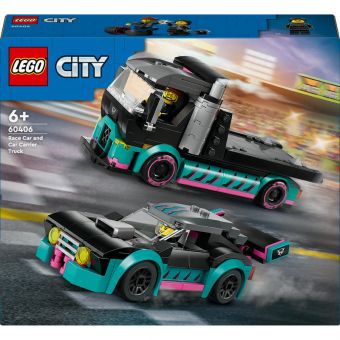LEGO City - Racerbil og transporttrailer 60406