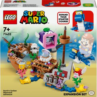 LEGO Super Mario - Ekstrabanesettet Dorries eventyrlige skipsvrak 71432