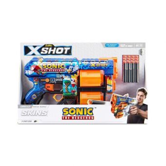 X-Shot Skins Dread Sonic Blaster m/ 12 skumpiler - Mega Sonic