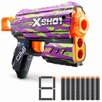 X-Shot Skins Flux Blaster m/ 8 skumpiler - Crucifer