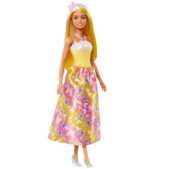 Barbie Royals Dukke - Gul Sommerfuglkjole