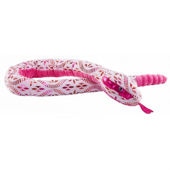 Wild Republic Snakesss Plysjbamse 137cm - Foil Pink Blossom