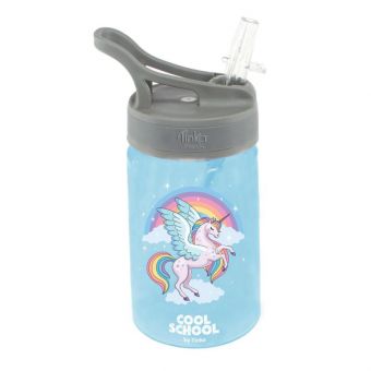 Tinka Cool School Drikkeflaske m/ sugerør 0,35L - Pegasus