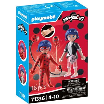 Playmobil Miraculous 16 Deler - Marinette & Ladybug 71336