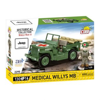 Cobi Historical Collection WWII Byggesett 130 Deler - Medical Willys MB