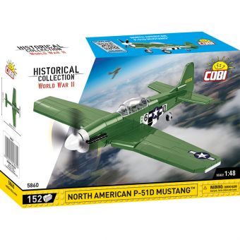 Cobi Historical Collection WWII Byggesett 152 Deler - North American P-51D Mustang