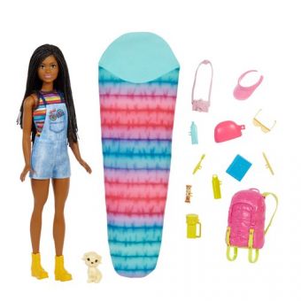 Barbie It Takes Two Camping dukke med tilbehør - Brooklyn 