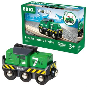 BRIO World Grønt godslokomotiv 33214