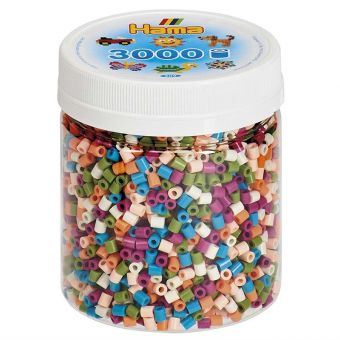 Hama Midi 3000 perler i boks - Mix 58