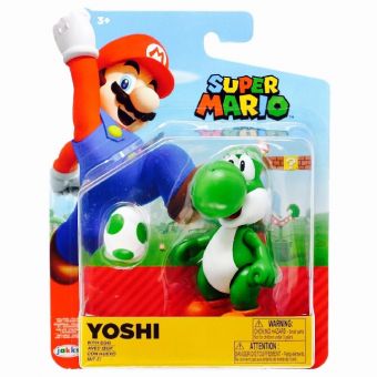 Nintendo Super Mario figur 10 cm med tilbehør - Yoshi m/ egg