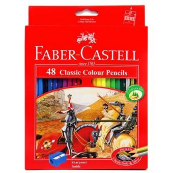 Faber Castell fargeblyant 48 stk i pappetui**