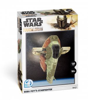 Star Wars 3D Puslespill 130 Brikker - Boba Fett's Starfighter