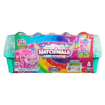 Hatchimals S12 - Family Adventures Eggekartong -Llama
