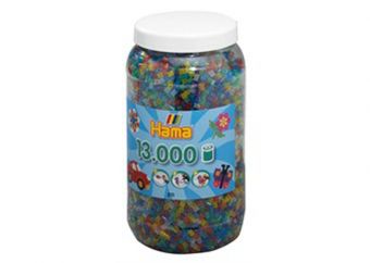 Hama Midi 13000 Perler - Transparent/Glitter mix 54
