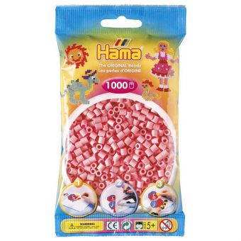 Hama Midi 1000 perler - Lys Rød 06