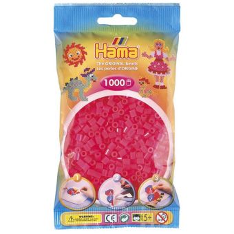 Hama Midi 1000 perler - Neon Fuchia 32