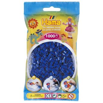 Hama Midi 1000 perler - Blå 08