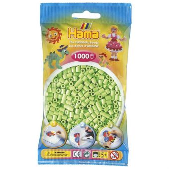 Hama Midi 1000 perler - Pastellgrønn 47