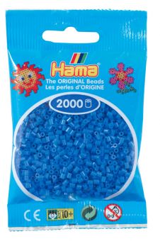 Hama Mini 2000 perler Lys Blå 09