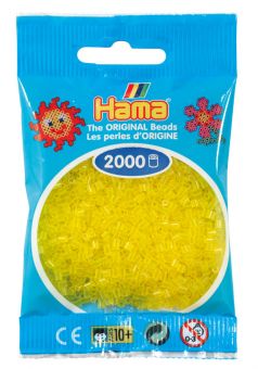 Hama Mini 2000 perler Transparent Gul 14