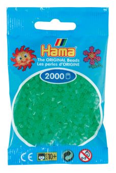 Hama Mini 2000 perler Neon Grønn 37