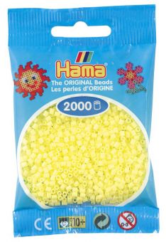 Hama Mini 2000 Perler - Pastell Gul 43