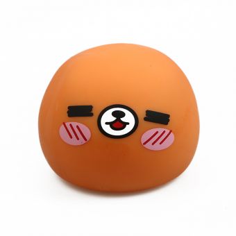 Stor Stressball Animal Face - Oransje