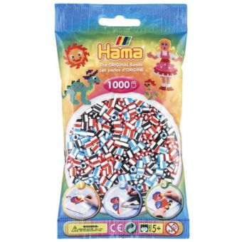 Hama Midi 1000 stripede Perler - Mix 91