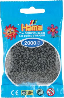 Hama Mini 2000 perler Mørk Grå 71
