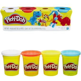 Play-Doh Lekeleire 4-pakning - Klassiske Farger