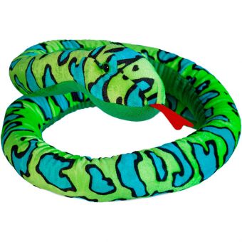 Molli Toys Plysjbamse Slange 200cm - Grønn