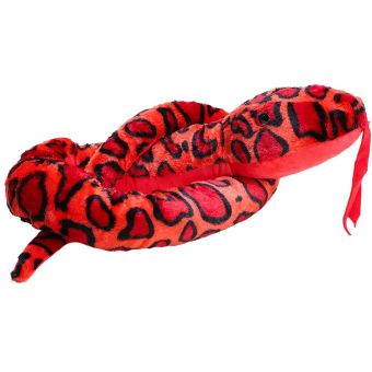 Molli Toys Plysjbamse Slange 200cm - Rød