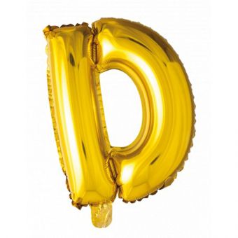 Folie ballong Gull 41cm- Bokstaven D