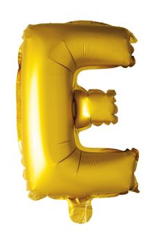Folie ballong Gull 41cm- Bokstaven E